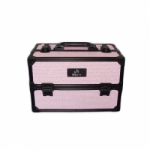 Pink Leather Make Up Case